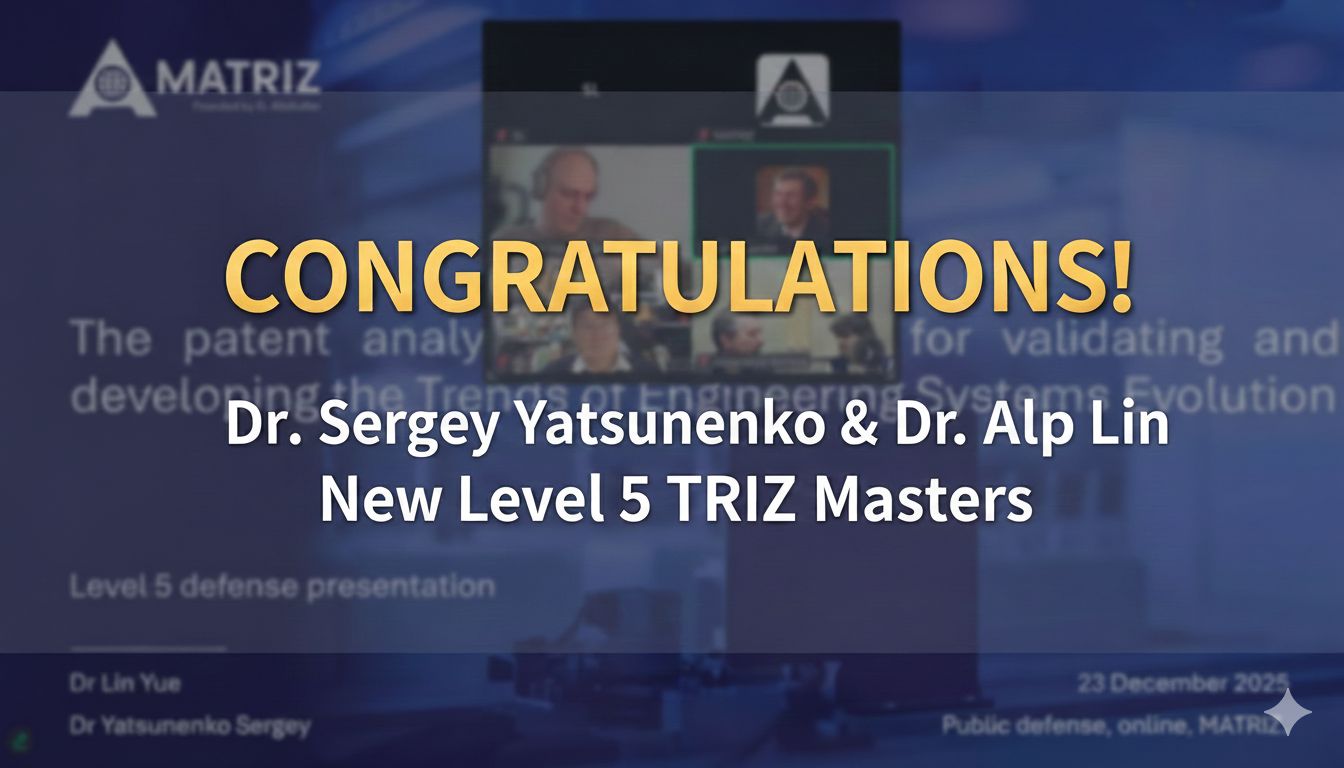 Successful Defense of a Level 5 (TRIZ Master) Thesis